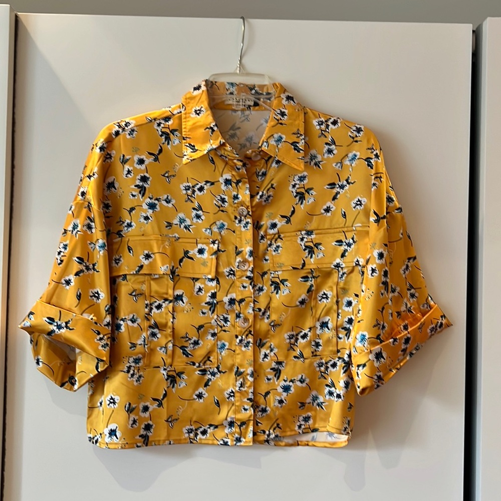 Yellow Cropped Top